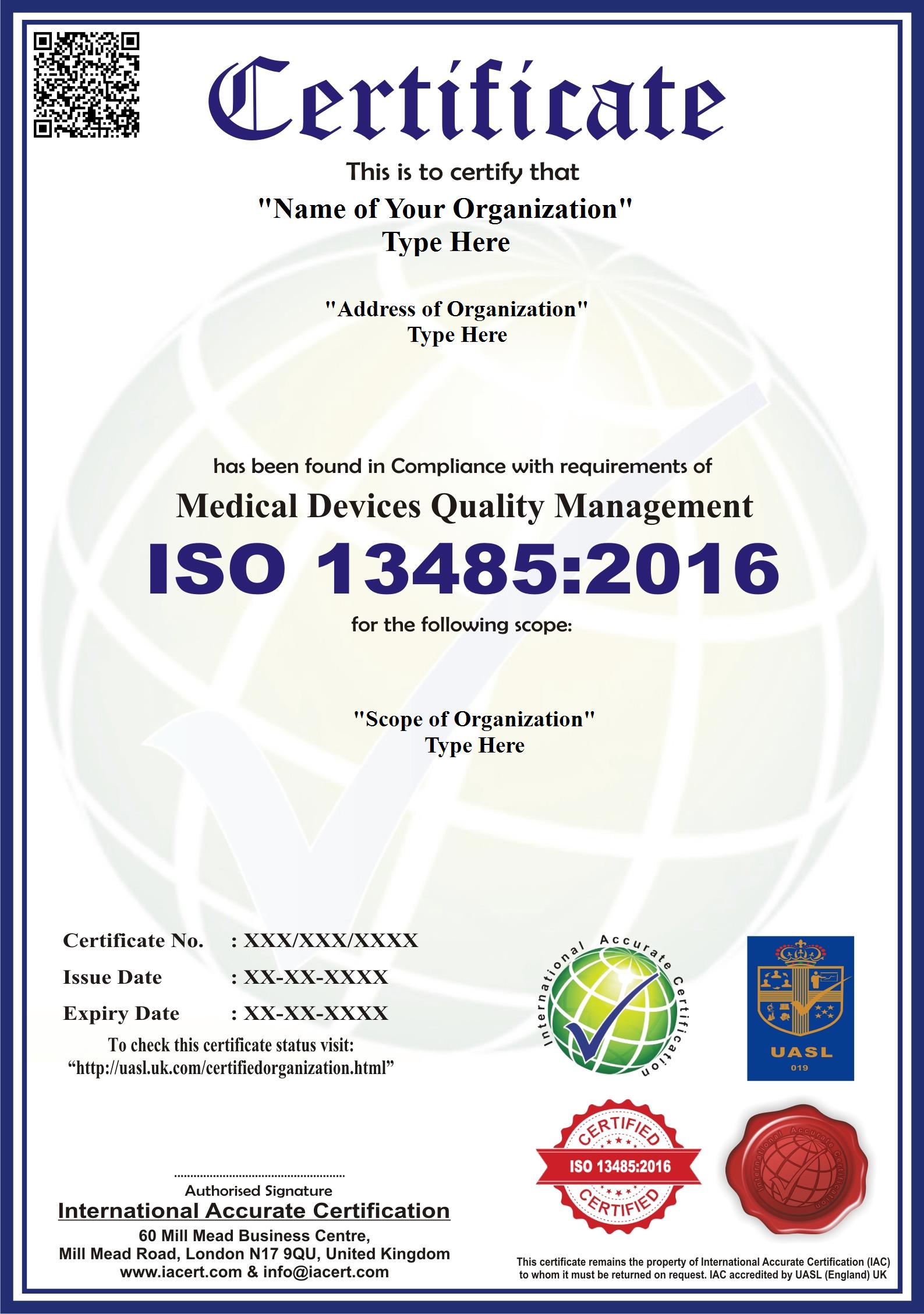 types of medical certifications